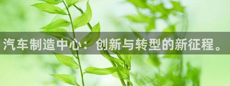 彩神是怎样一个平台：汽车制造中心：创新与转型的新征程。