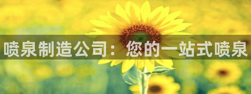 新版彩神v8登录教程：喷泉制造公司：您的一站式喷泉