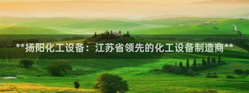 彩神vllⅰ购彩大厅：**扬阳化工设备：江苏省领先的化工设备